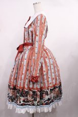 画像2: metamorphose / Happy Sewing Timeワンピース サイズ1 サックス赤 H-25-09-26-1007-ME-OP-NS-ZH (2)