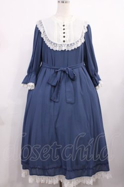 画像1: Victorian maiden / リラックスレディドレス Free ナイトブルー H-25-09-26-1008-CL-OP-NS-ZH