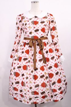 画像1: mellfy memory / Lolime/Alice's Valentineワンピース M ピンク H-25-09-26-1009-LO-OP-NS-ZH