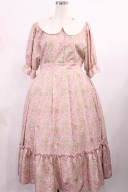 画像1: m petit by misako / NINA’Sコラボトワルドジュイワンピース L ピンク H-25-09-26-1011-LO-OP-NS-ZH