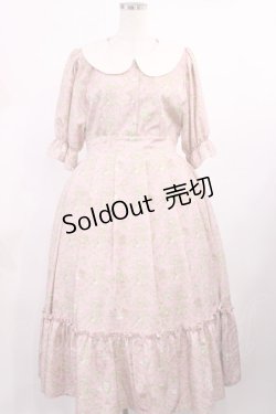 画像1: m petit by misako / NINA’Sコラボトワルドジュイワンピース L ピンク H-25-09-26-1011-LO-OP-NS-ZH