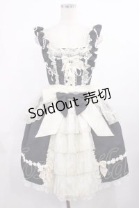 BABY,THE STARS SHINE BRIGHT / グラスグリーンのPastoral お花摘みの少女ジャンパースカート Free ブラック H-25-09-26-1012-BA-OP-NS-ZH