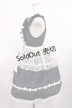 画像2: BABY,THE STARS SHINE BRIGHT / グラスグリーンのPastoral お花摘みの少女ジャンパースカート Free ブラック H-25-09-26-1012-BA-OP-NS-ZH