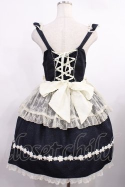 画像3: BABY,THE STARS SHINE BRIGHT / グラスグリーンのPastoral お花摘みの少女ジャンパースカート Free ブラック H-25-09-26-1012-BA-OP-NS-ZH