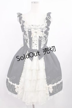 画像4: BABY,THE STARS SHINE BRIGHT / グラスグリーンのPastoral お花摘みの少女ジャンパースカート Free ブラック H-25-09-26-1012-BA-OP-NS-ZH