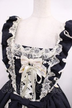 画像6: BABY,THE STARS SHINE BRIGHT / グラスグリーンのPastoral お花摘みの少女ジャンパースカート Free ブラック H-25-09-26-1012-BA-OP-NS-ZH