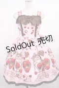 BABY,THE STARS SHINE BRIGHT / Strawberry Loves Chocolate柄ジャンパースカートII Free ピンク H-25-09-26-1014-BA-OP-NS-ZH