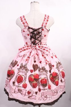 画像3: BABY,THE STARS SHINE BRIGHT / Strawberry Loves Chocolate柄ジャンパースカートII Free ピンク H-25-09-26-1014-BA-OP-NS-ZH