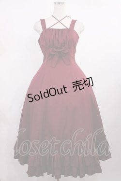 画像1: Victorian maiden / ノーブルサテンマリーローズドレス free ワイン H-25-09-26-1002-CL-OP-NS-ZH