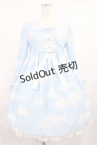 Angelic Pretty / Misty Skyワンピース Free サックス H-25-09-26-1015-AP-OP-NS-ZH