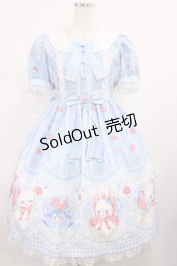 画像1: Angelic Pretty / Be My Valentineワンピース Free サックス H-25-09-26-1017-AP-OP-NS-ZH