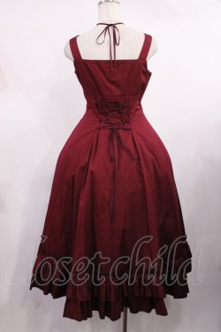 画像3: Victorian maiden / ノーブルサテンマリーローズドレス free ワイン H-25-09-26-1002-CL-OP-NS-ZH