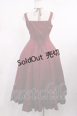 画像3: Victorian maiden / ノーブルサテンマリーローズドレス free ワイン H-25-09-26-1002-CL-OP-NS-ZH
