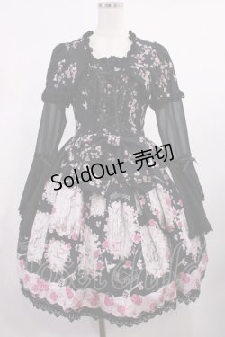 画像1: ALICE and the PIRATES / Scent of Rapunzel柄ワンピース Free ブラック H-25-09-26-1019-PA-OP-NS-ZH