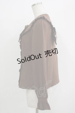 画像3: Amavel / くまの探偵さん ネクタイ&チェックリボンブラウス Free ブラウン H-25-09-26-048-CA-BL-NS-ZH