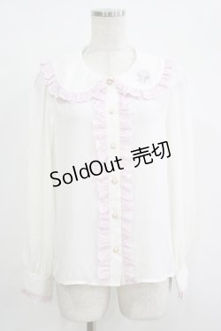 画像1: Ank Rouge / マイスウィートピアノコラボブラウス M オフ H-25-09-26-050-CA-BL-NS-ZH