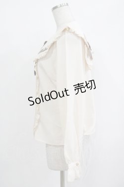 画像3: Amavel / くまの探偵さん ネクタイ&チェックリボンブラウス Free アイボリー H-25-09-26-051-CA-BL-NS-ZH