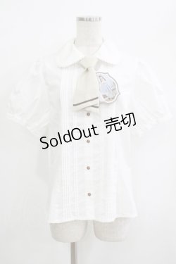 画像1: Kurumi Collaboration / マリンアカデミアブラウス LL オフ/生成り H-25-09-26-052-GO-BL-NS-ZH