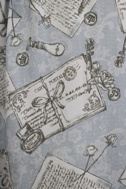 画像4: axes femme POETIQUE / プリュムプリントレース襟ブラウス M ブルー H-25-09-26-054-AX-TO-NS-ZH