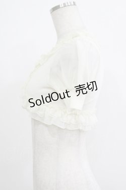 画像2: JESUS DIAMANTE / シフォンフリルボレロ Free アイボリー H-25-09-26-057-JE-TO-NS-ZH