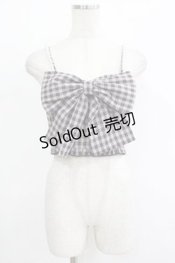 画像1: Rojita / BIGリボンビスチェ Free チェック H-25-09-26-060-LO-TO-NS-ZH