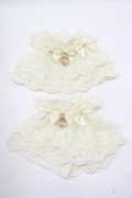 axes femme kawaii / トリプルリボンお袖留め  生成り H-25-09-26-063-AX-ZA-NS-ZH