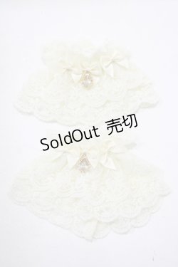 画像1: axes femme kawaii / トリプルリボンお袖留め  生成り H-25-09-26-063-AX-ZA-NS-ZH