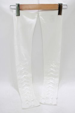 画像1: axes femme POETIQUE / レースアップUVグローブ  ホワイト H-25-09-26-067-AX-ZA-NS-ZH