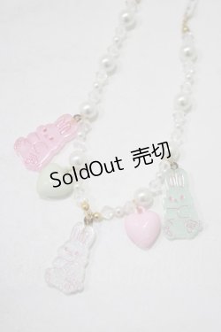 画像1: Angelic Pretty / Gummy Bunnyネックレス  ホワイト H-25-09-26-068-AP-AC-NS-ZH