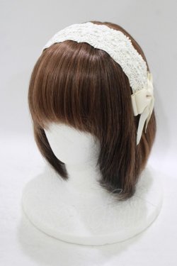 画像1: m petit by misako / TT*AMレースカチューシャ  オフ H-25-09-26-071-LO-AC-NS-ZH