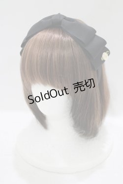 画像1: m petit by misako / NINA'sコラボ AM*NIリボンカチューシャ  ブラック H-25-09-26-072-LO-AC-NS-ZH