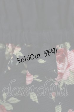画像5: CHOCOCHIP COOKIE / 薔薇チュールローズプリントワンピース Free ブラック H-25-09-26-007-LO-OP-NS-ZH
