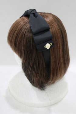 画像2: m petit by misako / NINA'sコラボ AM*NIリボンカチューシャ  ブラック H-25-09-26-072-LO-AC-NS-ZH