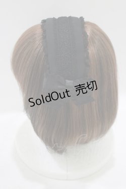 画像2: Pina sweetcollection / ローズラインカチューシャ  ブラック  H-25-09-26-073-LO-AC-NS-ZH