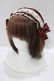 画像1: Pina sweetcollection / ローズラインカチューシャ  ワイン H-25-09-26-074-LO-AC-NS-ZH (1)