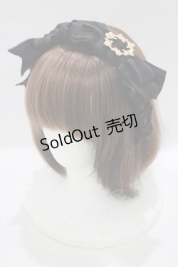 画像1: Hoshibako Works / リボンタルトカチューシャ  ブラック H-25-09-26-075-LO-AC-NS-ZH