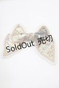 BABY,THE STARS SHINE BRIGHT / mon petit chouchou柄リボンバレッタ  ブラウン H-25-09-26-080-BA-AC-NS-ZH