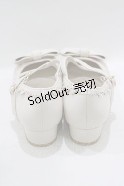 画像3: axes femme kawaii / クロスベルトリボンパンプス L(24.5cm) 生成り H-25-09-26-081-AX-SH-NS-ZH