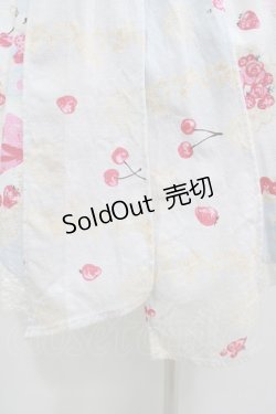 画像5: BABY,THE STARS SHINE BRIGHT / なかよしくみゃちゃんのいちごとレースのミルフィーユ柄ジュディジャンパースカート Free リリアンちゃんいろ（サックス） H-25-09-26-008-BA-OP-NS-ZH