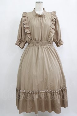 画像1: m petit by misako / NINA'SコラボAMハイショクメローワンピース LL ベージュ H-25-09-26-012-LO-OP-NS-ZH