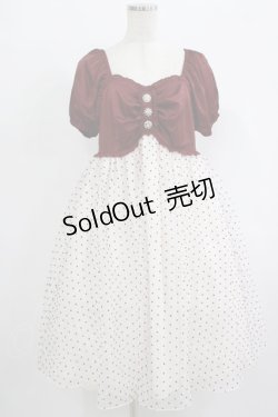 画像1: Sara Bell（海外ロリータブランド） /   人生ワンピース XL ボルドー H-25-09-26-016-EL-OP-NS-ZH