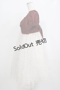 画像2: Sara Bell（海外ロリータブランド） /   人生ワンピース XL ボルドー H-25-09-26-016-EL-OP-NS-ZH