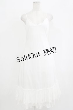 画像1: Hoshibako Works / エアリーフローラインナーワンピース ロング/L ホワイト H-25-09-26-019-LO-OP-NS-ZH