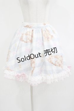 画像1: To Alice / キャット×ギンガムチェックシリーズ浴衣のスカート M サックス H-25-09-26-021-LO-SK-NS-ZH