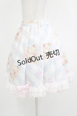 画像2: To Alice / キャット×ギンガムチェックシリーズ浴衣のスカート M サックス H-25-09-26-021-LO-SK-NS-ZH