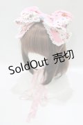 metamorphose / お菓子のお家レース付リボンヘッドドレス  ピンク H-25-09-27-034-ME-AC-NS-ZH