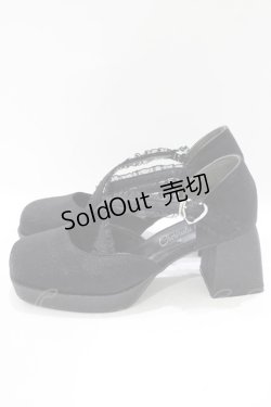 画像2: Cherirulu Chocola / 太ヒールパンプス M ブラック H-25-09-27-038-GO-SH-NS-ZH