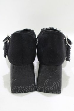 画像3: Cherirulu Chocola / 太ヒールパンプス M ブラック H-25-09-27-038-GO-SH-NS-ZH