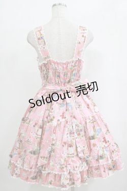 画像3: metamorphose / お菓子のお家シャーリングジャンパースカート Free ピンク H-25-09-27-042-ME-OP-NS-ZH