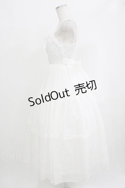 画像2: Lovely Tency / 眞白ありすコラボ/ティアードジャンパースカート S ホワイト H-25-09-27-045-GO-OP-NS-ZH